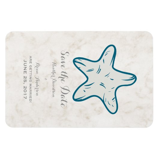 青王室のい素朴ヒトデ保存日 マグネット (横)