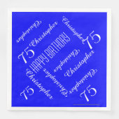 青王室のい75th誕生日パーティーの繰り返し名前、紙 (正面)