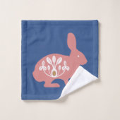 青王室のとスカンジナビアのウサギ バスタオルセット (ウォッシュタオル)