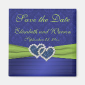 青王室のとチャートルーズダマスク磁石 マグネット (正面)