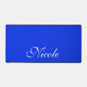 青王室のと白のカスタマイズ名前 デスクマット (正面)