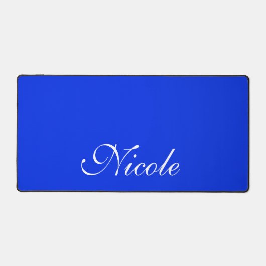 青王室のと白のカスタマイズ名前 デスクマット (正面)