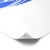 青王室のと白のスピードボート ポスター (角)