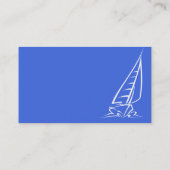 青王室のと白のセーリング；帆船 名刺 (裏面)