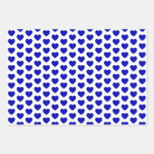 青王室のと白のハート ラッピングペーパーシート (正面3)