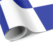 青王室のと白のパタ市松模様にーン ラッピングペーパー (ロールコーナー)