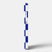 青王室のと白のパタ市松模様にーン Case-Mate iPhoneケース (裏面 / 左)