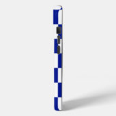青王室のと白のパタ市松模様にーン Case-Mate iPhoneケース (裏面 / 左)