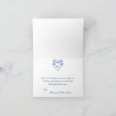 青王室のと白のフローラ写真サンキューカード サンキューカード (内部)