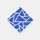 青王室のと白のモザイク模様 スタンダードカクテルナプキン (角)