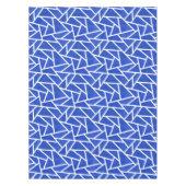 青王室のと白のモザイク模様 テーブルクロス (正面)