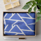 青王室のと白のモザイク模様 薄葉紙 (ギフト)