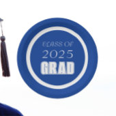 青王室のと白の学校のカラー卒業 ペーパープレート