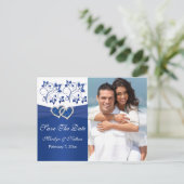 青王室のと白の日付の写真カードを保存 案内ポストカード (スタンド正面)