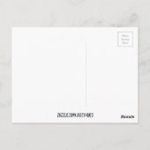 青王室のと白の明明スタイルパターンアート ポストカード (裏面)