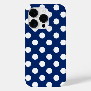 青王室のと白の水玉模様 Case-Mate iPhone 14 PROケース
