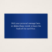 青王室のと白の結合ハートメッセージカード (裏面)