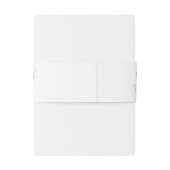 青王室のと白の花が緑結婚色 招待状ベリーバンド (裏面例)