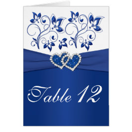 青王室のと白の表番号カード