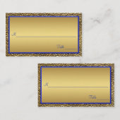 青王室のと金ゴールドのプレイスカード プレイスカード (正面/裏面)