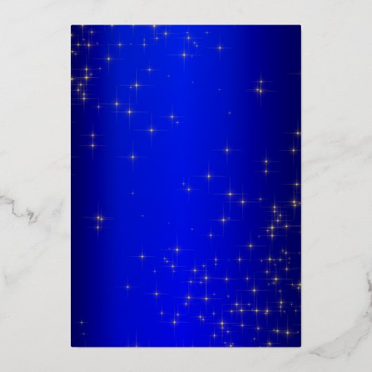 青王室のと金ゴールドをテーマにしたキンセアニェラ実在 箔招待状 (裏面)