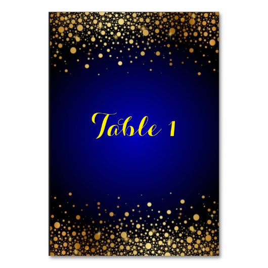 青王室のと金ゴールド人気があるのテー結婚ブル番号 テーブルナンバー (裏面)