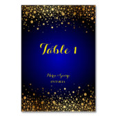 青王室のと金ゴールド人気があるのテー結婚ブル番号 テーブルナンバー (正面)