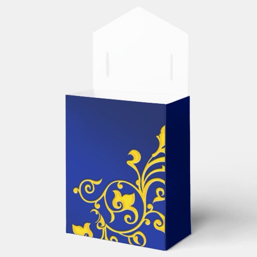 青王室のと金ゴールド結婚の フェイバーボックス (オープン)