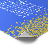 青王室のと金ゴールド- 16座席表 ポスター (角)