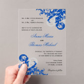 青王室のと銀が栄え結婚た アクリル招待状 (インサイチュ (ポータブル))