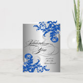 青王室のと銀が栄え結婚た サンキューカード (正面)