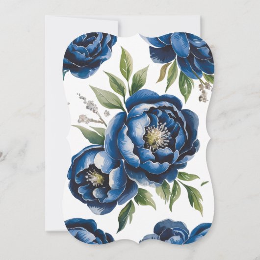 青王室のと銀の牡丹は日付カードを保存 (裏面)