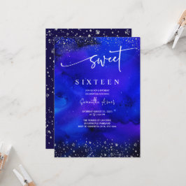 青王室のと銀の甘い16装飾 招待状