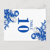 青王室のと銀の興行表の番号 ポストカード (裏面)