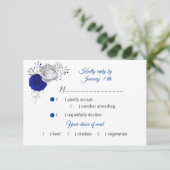 青王室のと銀の花の食事の選択 出欠カード (スタンド正面)