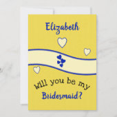 青王室のと黄色で僕の花嫁のメイドになるかい 招待状 (正面)