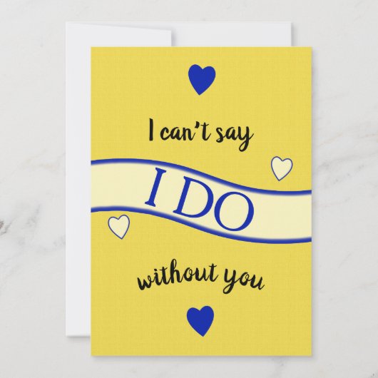 青王室のと黄色で僕の花嫁のメイドになるかい 招待状 (裏面)