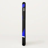 青王室のと黒のゼブラストライプ電話ケース Case-Mate iPhoneケース (裏面/左)
