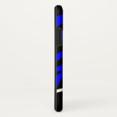 青王室のと黒のゼブラストライプ電話ケース Case-Mate iPhoneケース (裏面/右)