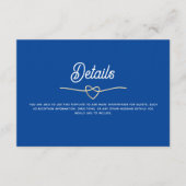 青王室のの結婚詳細 エンクロージャーカード (正面)