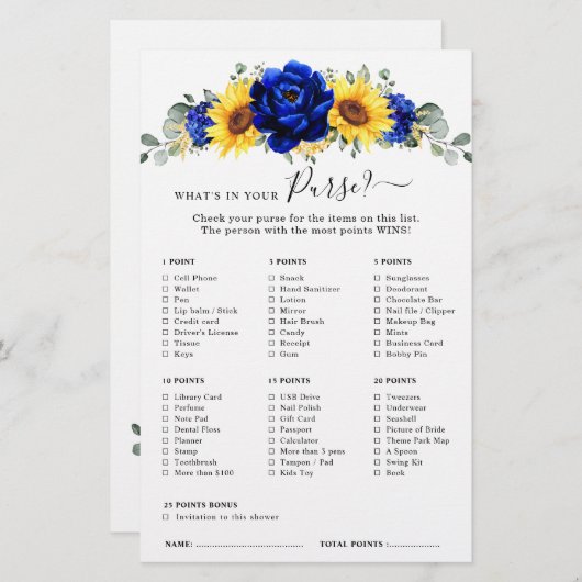 青王室のひま素朴わりブライダルシャワーゲーム (正面/裏面)