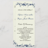 青王室のアイボリー結婚式 プログラム (正面/裏面)