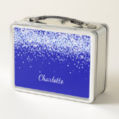 青王室のグリッタースパークル名スクリプト メタルランチボックス (裏面)