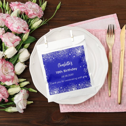 青王室のグリッター名感謝していあなた フェイバーバッグ