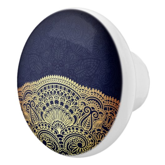 青王室のサファイア セラミックノブ (右)