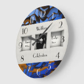 青王室のテーマコンテンポラリーモダン抽象芸術 ラージ壁時計 (傾斜)