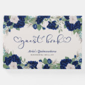 青王室のバラと書道エレガント ゲストブック (正面)