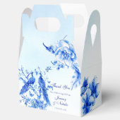 青王室のビクトリアン孔雀の水結婚色 フェイバーボックス (オープン)