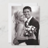 青王室のフローラありがとう結婚の写真カード サンキューカード (裏面)