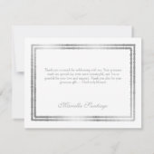 青王室のフローラエレガントキンセアニェラ サンキューカード (裏面)